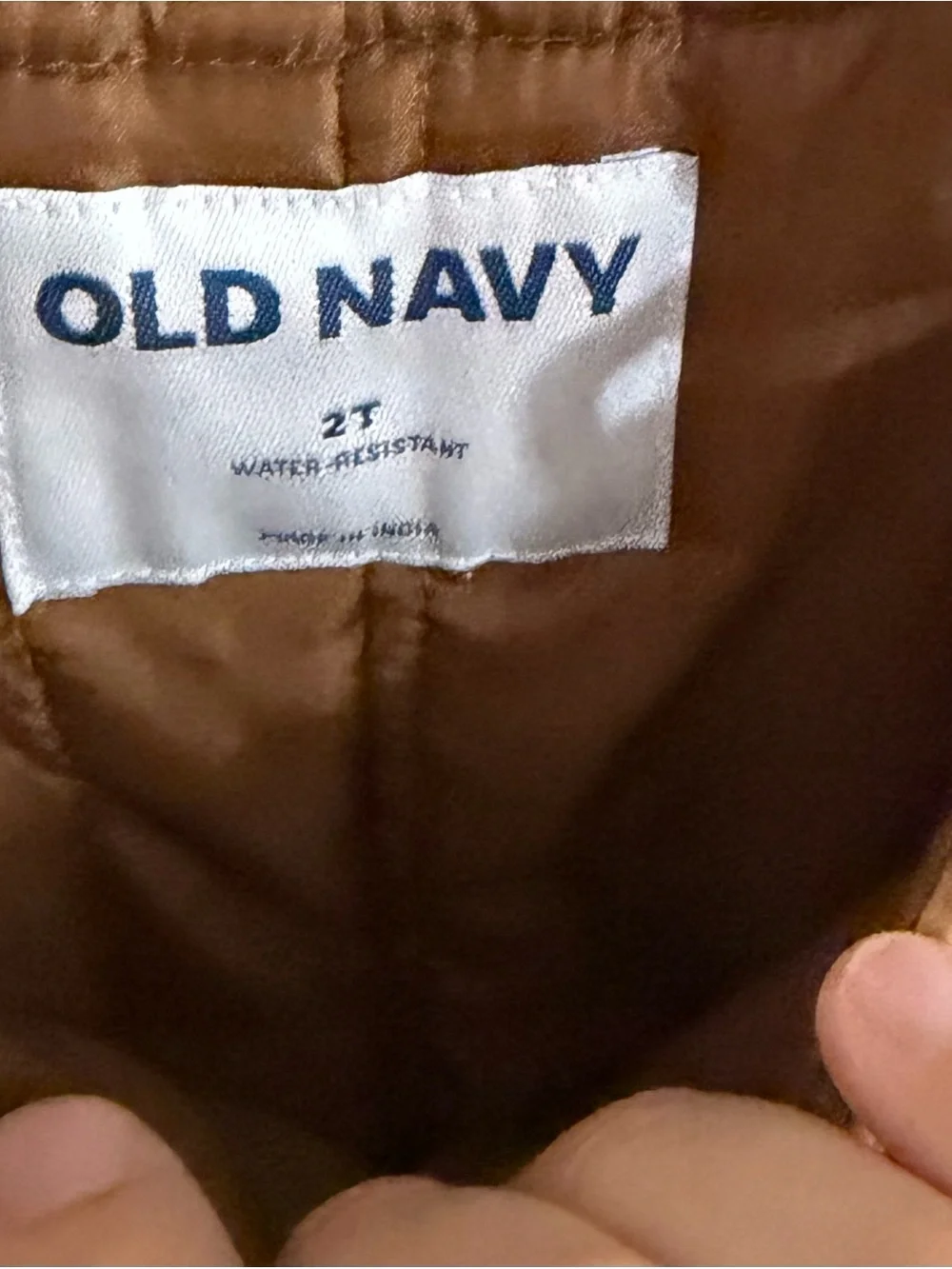 Old Navy Size 2T Brown Kids Snow Overalls with Front Zipper